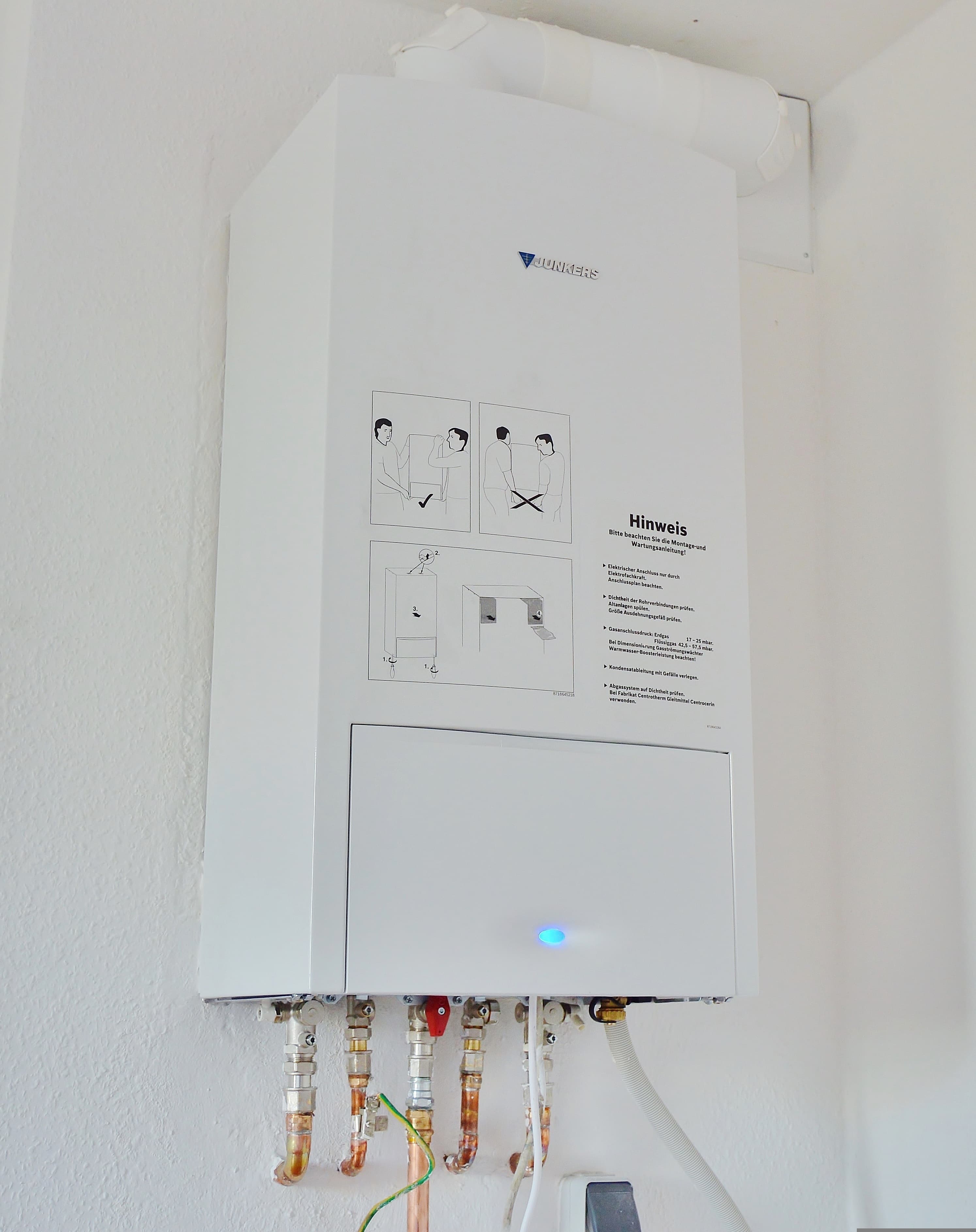 Wall-mounted gas boiler installed by West Norfolk Plumbing and Heating - boiler installation in Downham Market & across West Norfolk